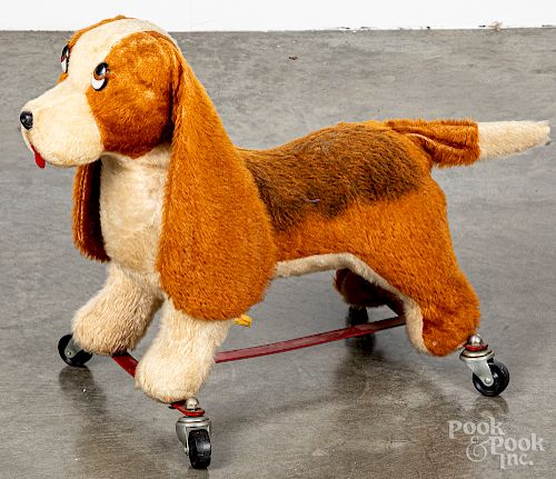Dean's Childplay plush dog riding toy