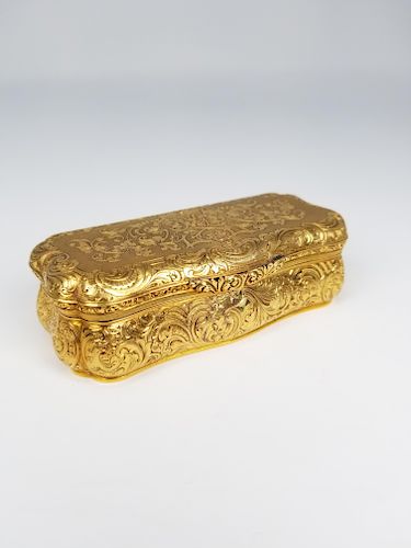 14K Gold Embossed Accoutrement Box