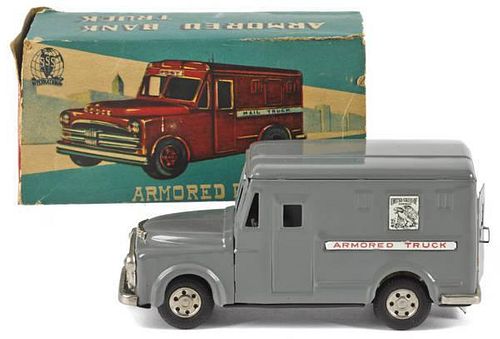S.S.S. Japanese tin friction Armored Bank Truck