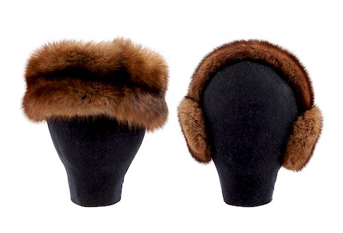 Fur Headband and Earmuffs, 1980-90s
