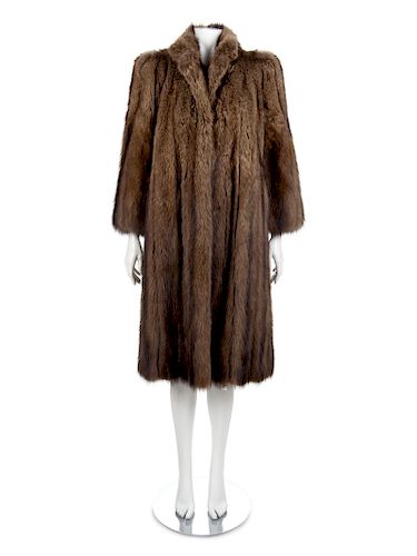 Yves Saint Laurent Fur Coat, 1970-80s
