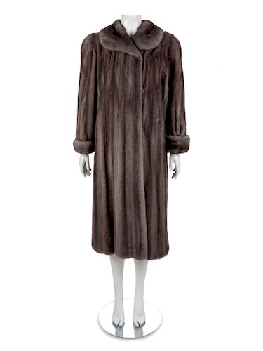 I. Ringler Long Mink Coat, 1990-2000s