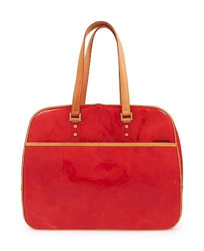 Louis Vuitton Red Logo Handbag