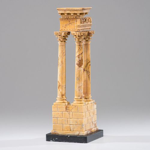 Grand Tour Model of Temple Of Vespasian Ruins