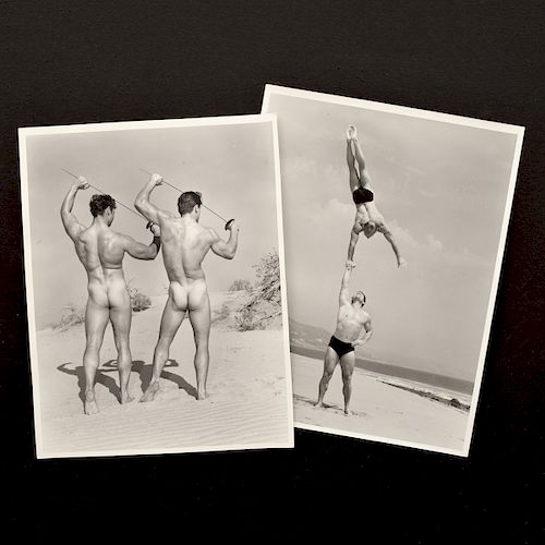 2 Large Bruce Bellas Nude Male Physique Photos