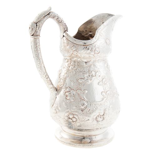 S. Kirk Coin Silver Water Pitcher