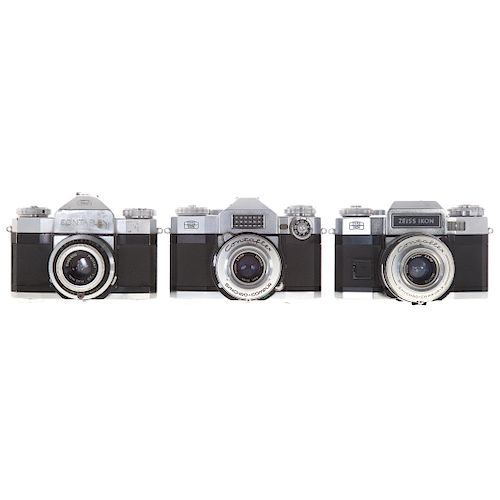 Three Zeiss Ikon Cameras