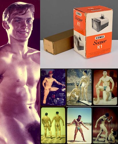 Bruce Bellas Nude Male Photo Slides & Viewer