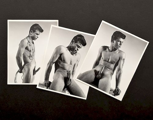 3 Bruce Bellas Nude Male Physique Photos, 8x10