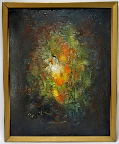 Eugene Winters Abstract Expressionist O/B Painting