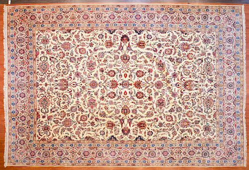 Keshan Carpet, Persia, 11.2 x 16.6
