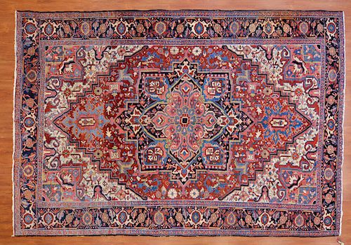 Antique Heriz Rug, Persia, 7.11 x 11.6