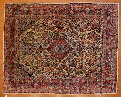 Antique Sarouk Rug, Persia, 8.9 x 11