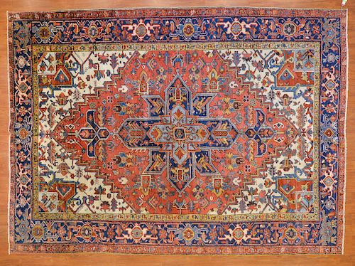 Antique Heriz Rug, Persia, 7 x 10.7
