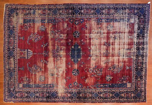 Antique Kerman Carpet, Persia, 9.10 x 14