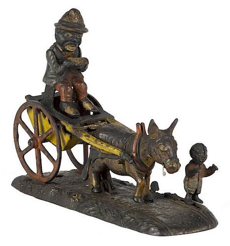 Cast iron Bad Accident mechanical bank, manufac
