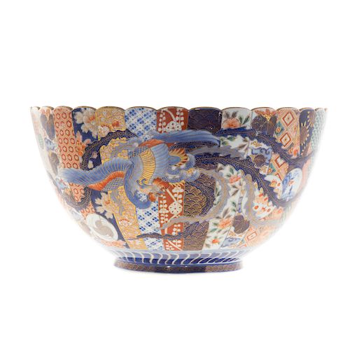Japanese Imari Fukagawa Porcelain Bowl