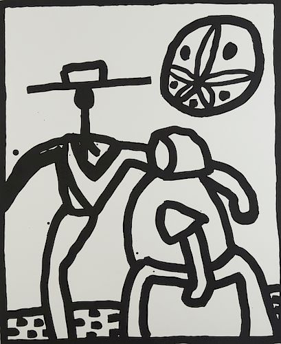 Keith Haring "Untitled (Kutztown)" Screenprint