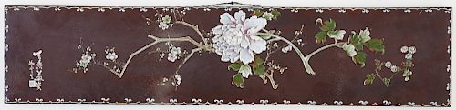 Japanese Mixed Metal Enameled Plaque 