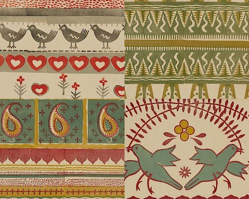 WPA Milwaukee Handicraft Project Blockprinted Textiles Folio Vol 6
