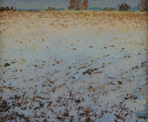 Gary E. Smith "Winter Day" Oil on Canvas