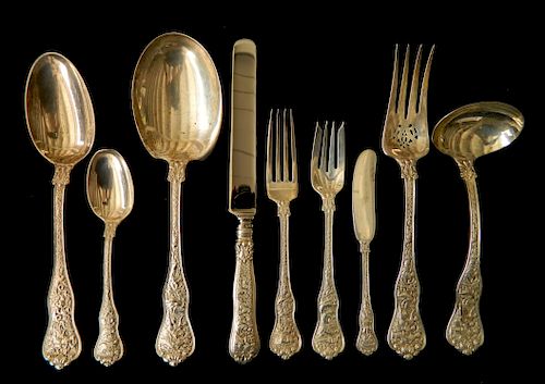 Set of Tiffany Co. sterling silver flatware