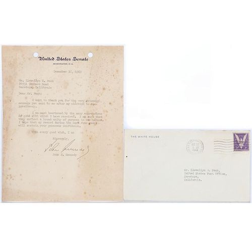 A signed John F. Kennedy letter.