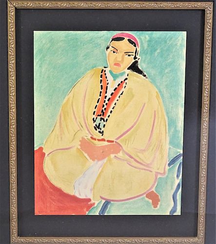 Henri Matisse (1869-1954) "Zora. La Robe Juane"