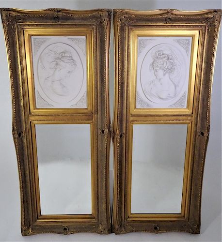 Louis-Alexandre Bottée (1852-1940), Marble Mirrors