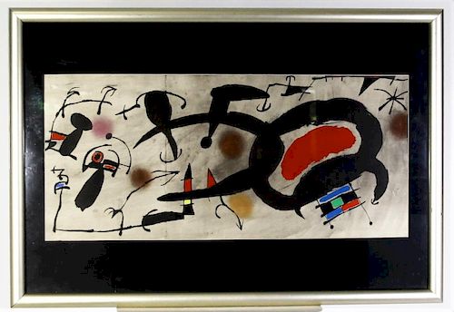 Joan Miro (1893-1983) Spanish, Colored Lithograph