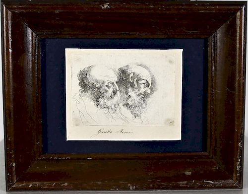 Guido Reni (1675-1642) Italian, Etching