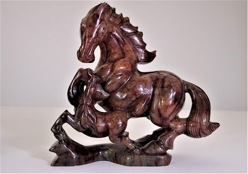 Red Jade Mother and Calf Horses