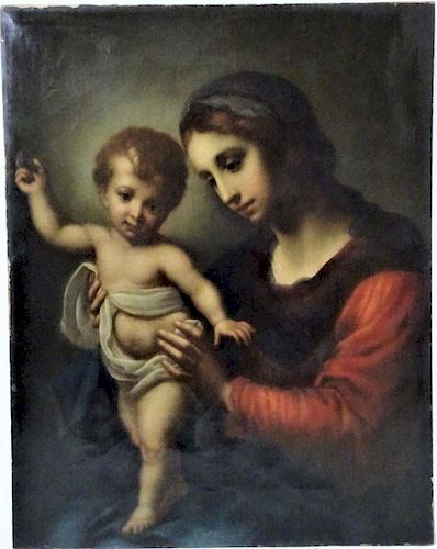 Old Master Madonna & Child, Oil on Canvas