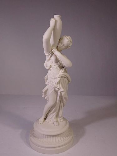 French Parian Woman with Vase