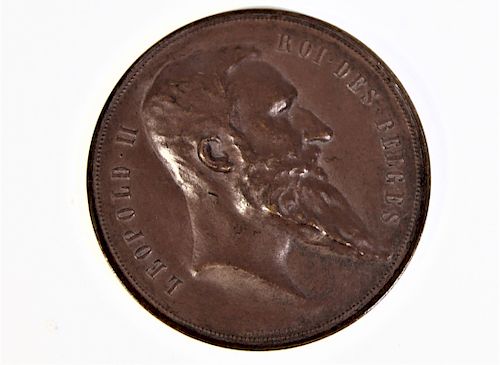 1894 Commemorative Bronze Medal, Leopold II