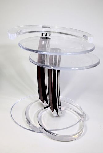 (3) Lucite Nesting Tables