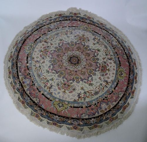 Persian Round Tabriz Rug