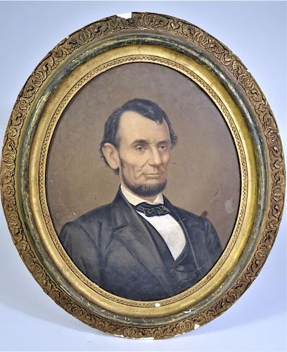 Early Colored Portrait of Abraham Lincoln