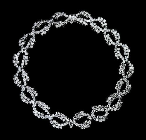 * An Important Platinum and Diamond Necklace, 83.10 dwts.