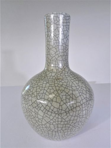 Chinese Crackleware Bottle Vase