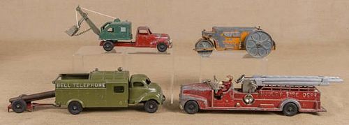 Four Hubley Kiddie Toys, to include an Aerial Lad