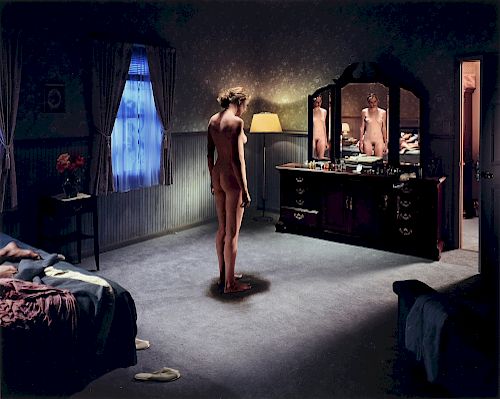 GREGORY CREWDSON (American b. 1962) A PHOTOGRAPH, "Untitled (Woman Stain)," CIRCA 2001,