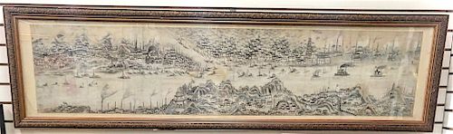 Korean Painting "Busan Pottery Works" 19th C