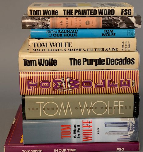 Lot of eight books by Tom Wolfe, seven inscribed with sketches. sold at  auction on 21st September | Bidsquare