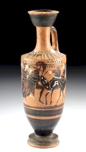 Greek Attic Black-Figure Lekythos, ex-Royal Athena