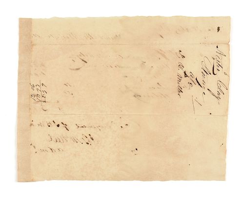 A REPUBLIC OF TEXAS HANDWRITTEN MANUSCRIPT, JOHN GREENVILLE McNEEL (1802-1876), SIGNED AND DATED JANUARY 4, 1832,