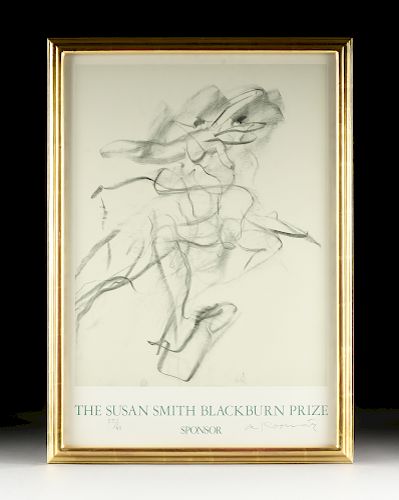 after WILLEM DE KOONING (Dutch/American 1904-1997) A SIGNED PRINT, "The Susan Smith Blackburn Prize Poster, Sponsor,"