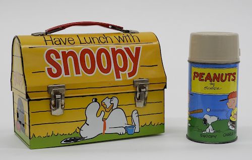 1968 King-Seeley Peanuts Snoopy Lunch Box Thermos