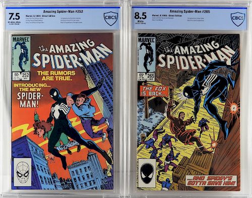 Marvel Comics Amazing Spider-Man #252 #265 CBCS