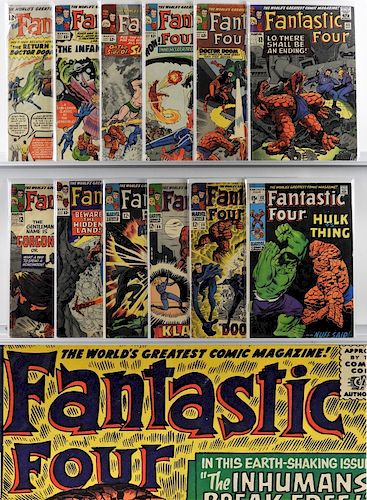 12PC Marvel Comics Fantastic Four #10-#112